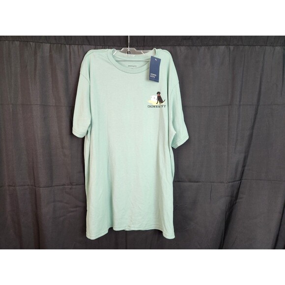 Crown & Ivy ~ Men's Short Sleeve T-Shirt ~ Color Teal ~ Size 2XL ~ NWT - Picture 1 of 9